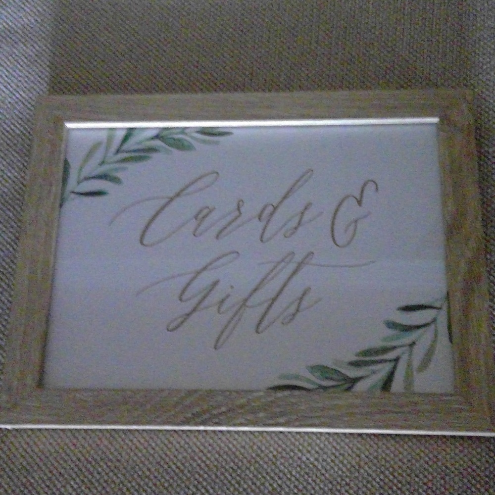 Wedding sign /Can be used as picture Frame